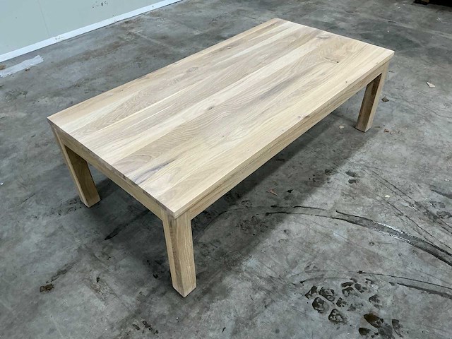 Eiken salontafel 140,5x71x45cm - afbeelding 3 van  5