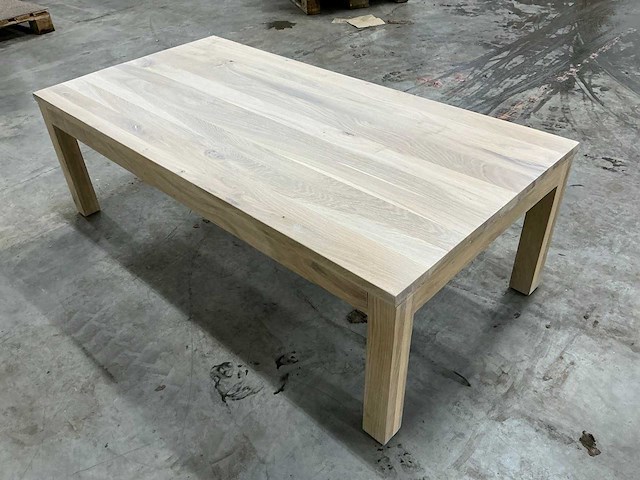 Eiken salontafel 140,5x71x45cm - afbeelding 4 van  5