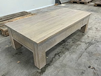 Eiken salontafel 140x70,5x41cm - afbeelding 3 van  6