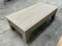Eiken salontafel 140x70,5x41cm - afbeelding 5 van  6