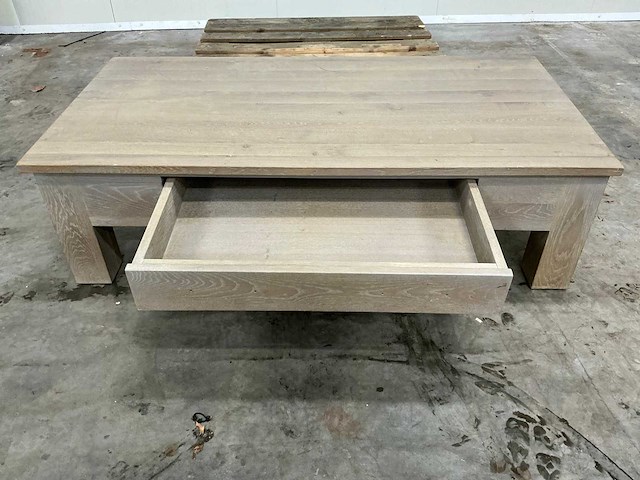 Eiken salontafel 140x70,5x41cm - afbeelding 6 van  6