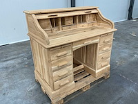Eiken secretaire, bureau 111x123,5x70,5cm - afbeelding 3 van  9
