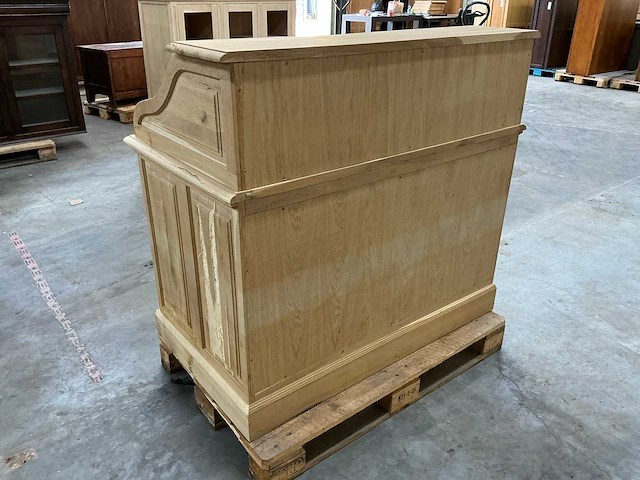 Eiken secretaire, bureau 111x123,5x70,5cm - afbeelding 5 van  9