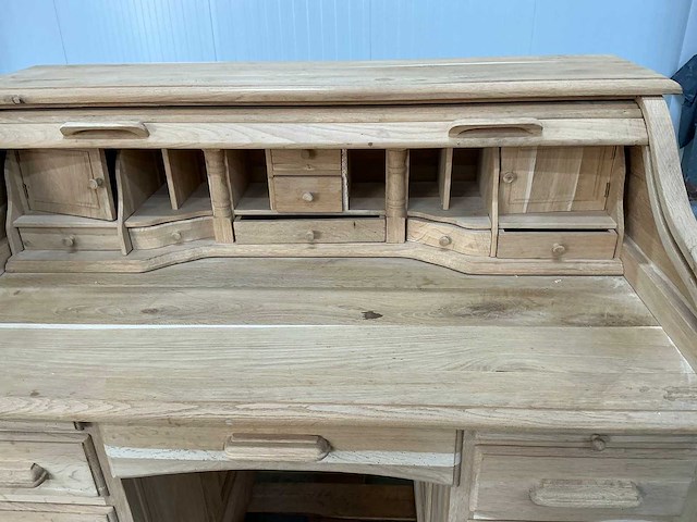 Eiken secretaire, bureau 111x123,5x70,5cm - afbeelding 8 van  9