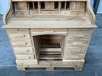 Eiken secretaire, bureau 111x123,5x70,5cm - afbeelding 9 van  9