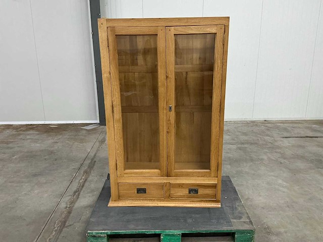 Eiken servieskast 143x88,5x30,5cm - afbeelding 2 van  7