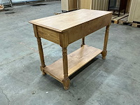 Eiken sidetable 77,5x105x53,5cm - afbeelding 5 van  6