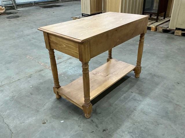 Eiken sidetable 77,5x105x53,5cm - afbeelding 5 van  6
