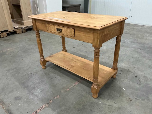 Eiken sidetable 77,5x105x53,5cm - afbeelding 1 van  3