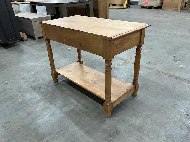 Eiken sidetable 77,5x105x53,5cm - afbeelding 3 van  3