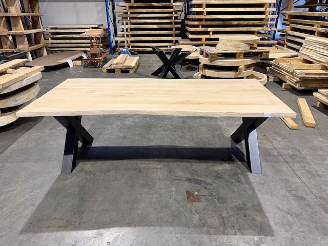 Eiken tafel 220 cm. - afbeelding 3 van  4