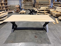 Eiken tafel 220 cm. - afbeelding 3 van  4