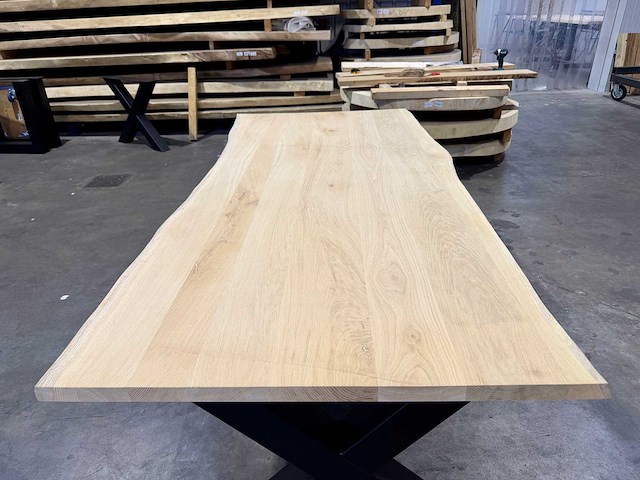 Eiken tafel 220 cm. - afbeelding 4 van  4