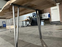 Eiken tafel (2,66x0,80 mtr) - afbeelding 4 van  13