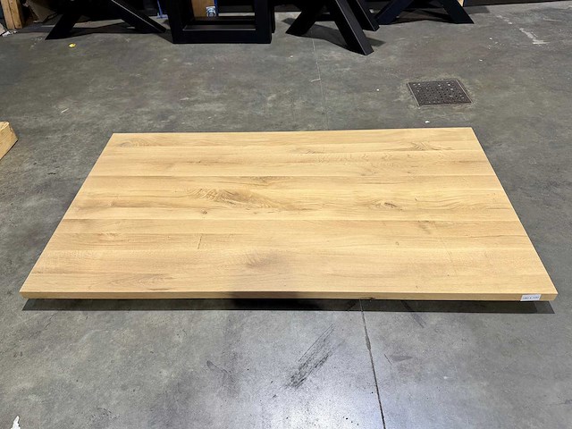 Eiken tafelblad 180 cm. - afbeelding 1 van  2
