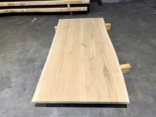 Eiken tafelblad 180 cm. - afbeelding 1 van  2