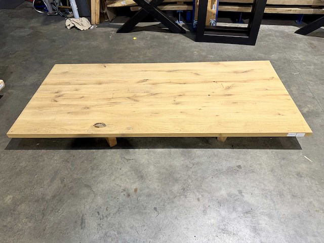 Eiken tafelblad 220 cm. - afbeelding 2 van  2