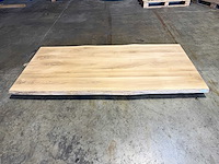 Eiken tafelblad 220 cm. - afbeelding 1 van  3