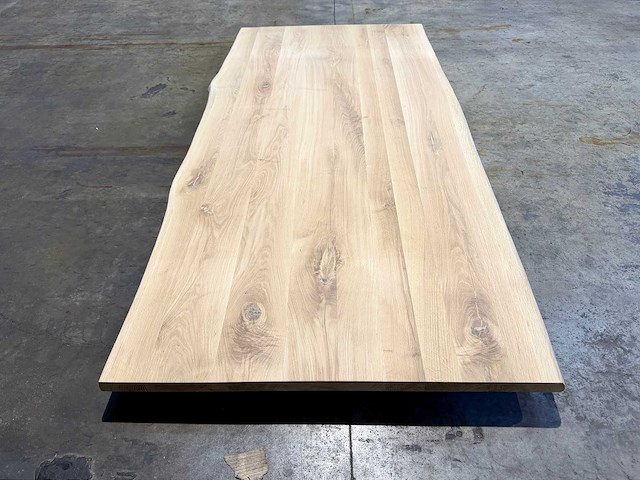Eiken tafelblad 220 cm. - afbeelding 2 van  3