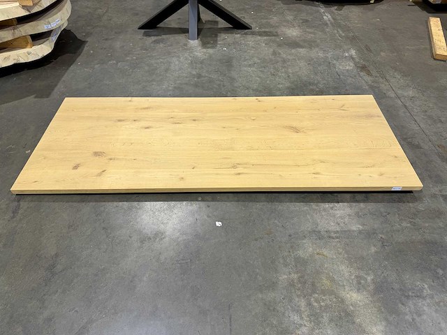 Eiken tafelblad 260 cm. - afbeelding 1 van  3