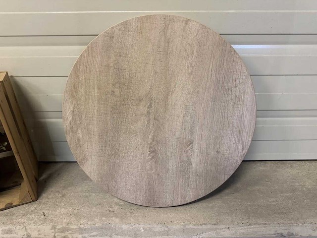 Eiken tafelblad ø 35 cm (5x) - afbeelding 2 van  2
