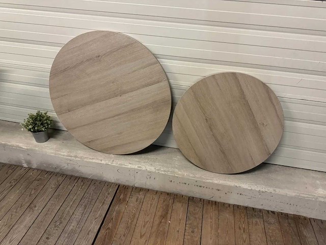 Eiken tafelblad (6x) - afbeelding 1 van  6