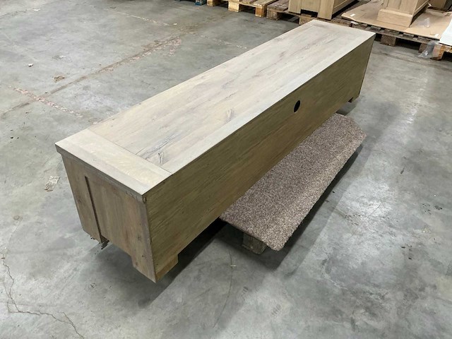 Eiken televisiemeubel 45,5x205x45cm - afbeelding 3 van  3