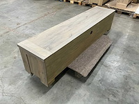 Eiken televisiemeubel 45,5x205x45cm - afbeelding 3 van  3
