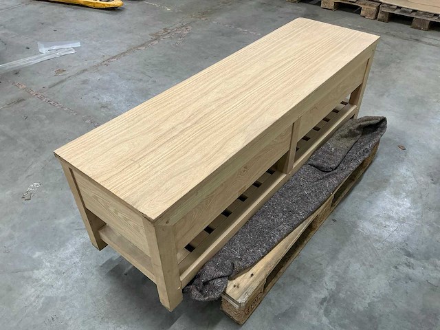 Eiken televisiemeubel 48x150x45,5cm - afbeelding 3 van  4
