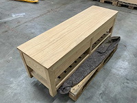 Eiken televisiemeubel 48x150x45,5cm - afbeelding 3 van  4