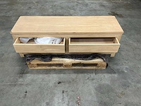 Eiken televisiemeubel 48x150x45,5cm - afbeelding 4 van  4