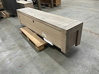 Eiken televisiemeubel 50x222,5x45cm - afbeelding 4 van  6