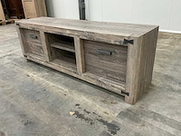Eiken televisiemeubel 63,5x190x48,5cm - afbeelding 1 van  6
