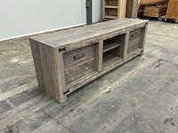 Eiken televisiemeubel 63,5x190x48,5cm - afbeelding 3 van  6