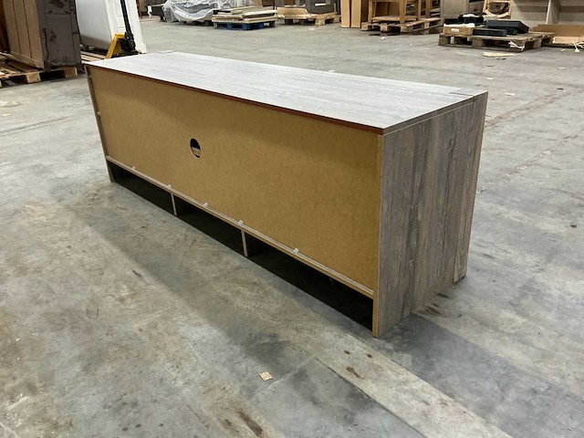 Eiken televisiemeubel 63,5x190x48,5cm - afbeelding 4 van  6