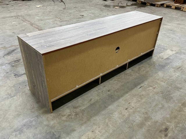Eiken televisiemeubel 63,5x190x48,5cm - afbeelding 5 van  6