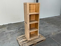 Eiken vakkenkast 156,5x56,5x35cm - afbeelding 3 van  5