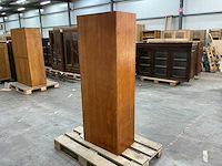 Eiken vakkenkast 156,5x56,5x36,5cm - afbeelding 4 van  5