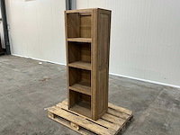 Eiken vakkenkast 156,5x56,5x36cm - afbeelding 1 van  5