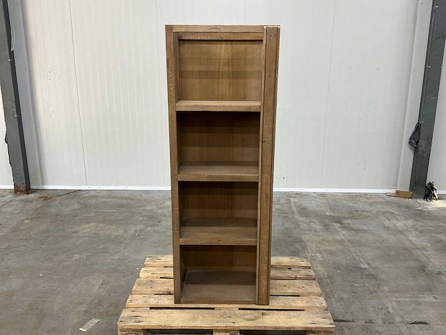 Eiken vakkenkast 156,5x56,5x36cm - afbeelding 2 van  5