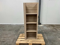 Eiken vakkenkast 156,5x57x35,5cm - afbeelding 1 van  4