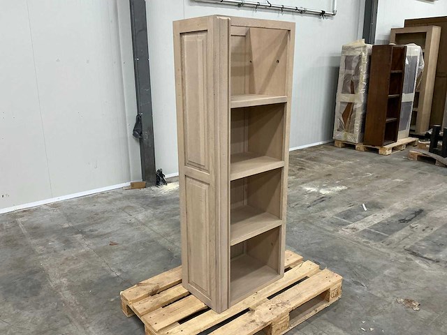 Eiken vakkenkast 156,5x57x35,5cm - afbeelding 2 van  4