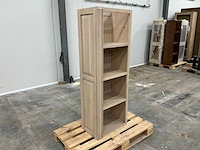 Eiken vakkenkast 156,5x57x35,5cm - afbeelding 2 van  4
