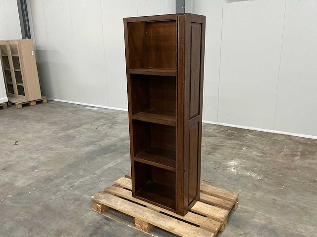 Eiken vakkenkast 162,5x56,5x33cm - afbeelding 1 van  5