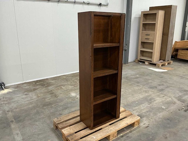 Eiken vakkenkast 162,5x56,5x33cm - afbeelding 3 van  5