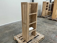 Eiken vakkenkast met planken 156,5x56,5x35cm - afbeelding 3 van  6