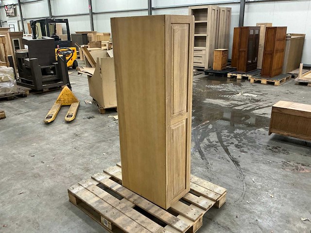 Eiken vakkenkast met planken 156,5x56,5x35cm - afbeelding 4 van  6