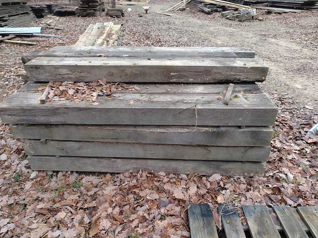 Eikenbalk eikenhouten dwarsbalken - afbeelding 4 van  6