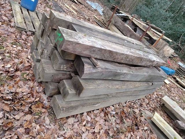 Eikenbalk eikenhouten dwarsbalken - afbeelding 5 van  6