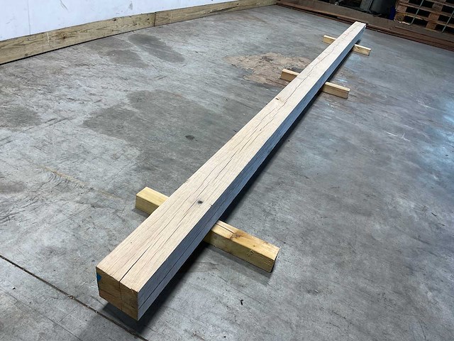 Eikenhouten paal geschaafd 500x14x14 cm - afbeelding 3 van  7